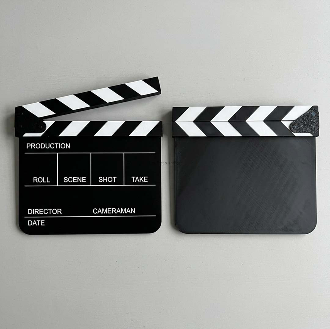 Mechanical 3D-Printed Filmmaker Slate Prop