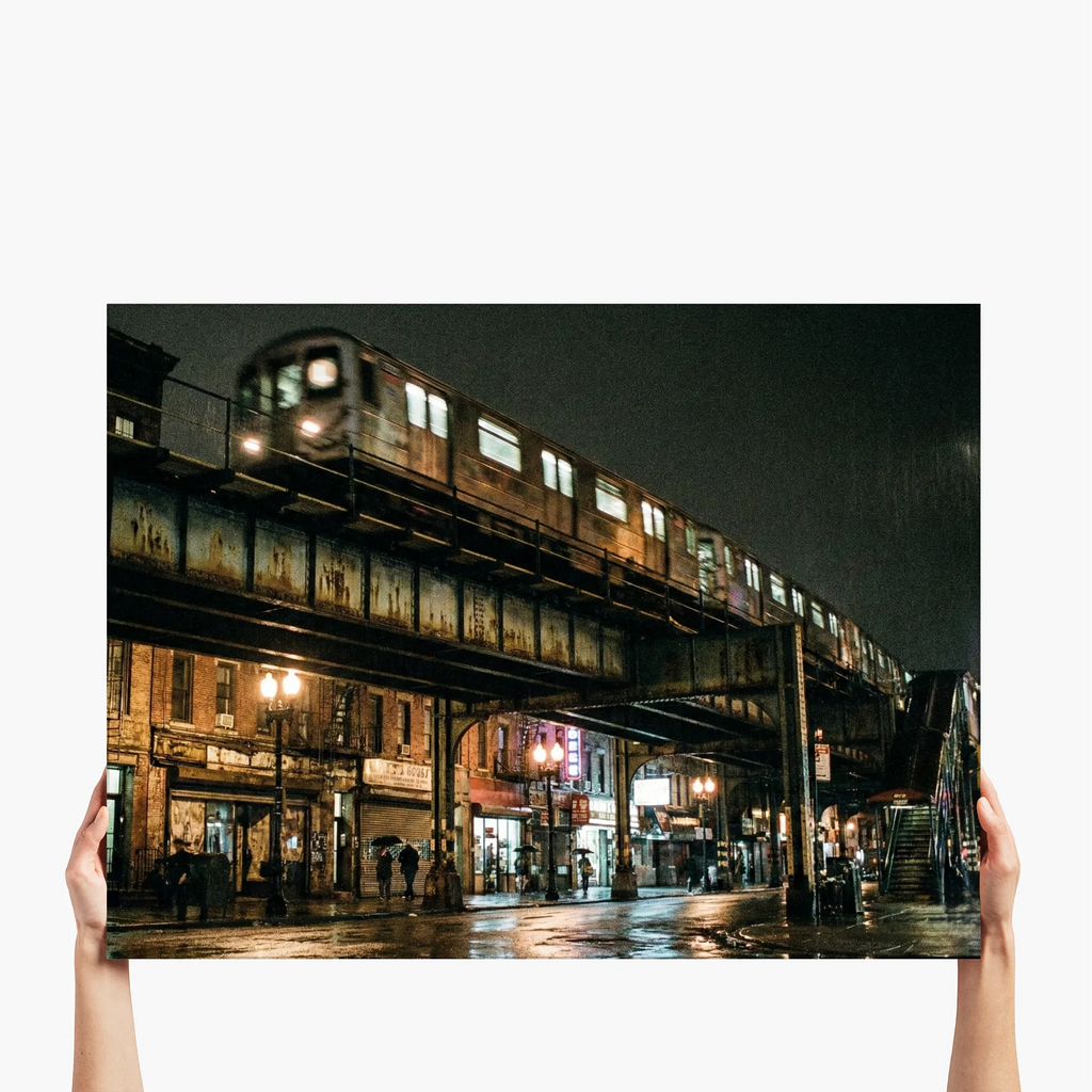 "Elevated Night Rush"