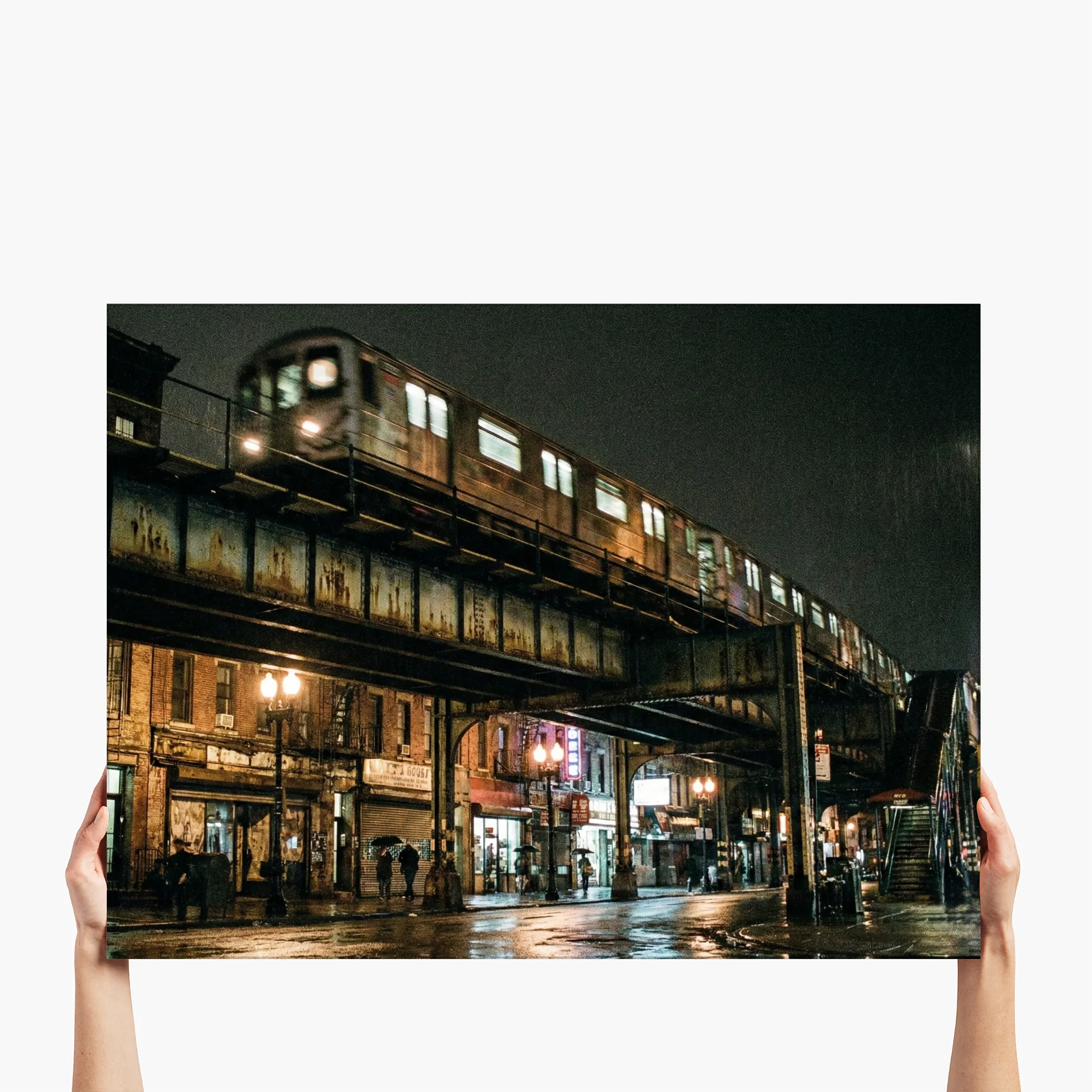 "Elevated Night Rush"