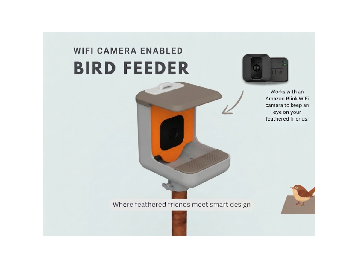 The Horizon Smart Bird Feeder — Custom 3D Printed Blink Camera Birdhouse