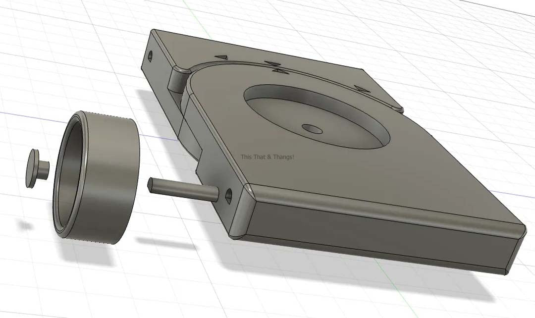 3D Printed Skater Dolly for DSLR & Phone | 40-Degree Circular Shot Pivot