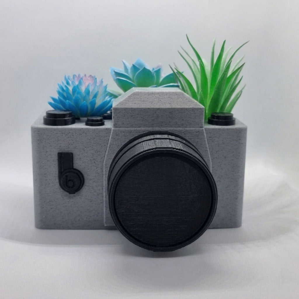 Retro Camera Mini Planter Case for Succulents & Cacti