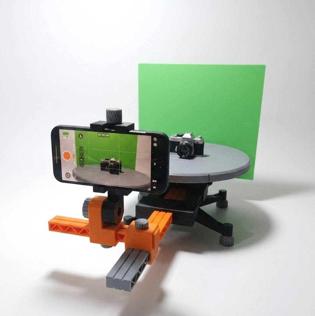 Mechanical 360° Smartphone Camera Turntable Rig